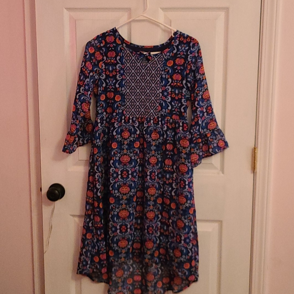 Girls navy blue dress
